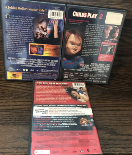child's play 1 & 2 + seed of chucky dvd NTSC 1 - Picture 2 of 9