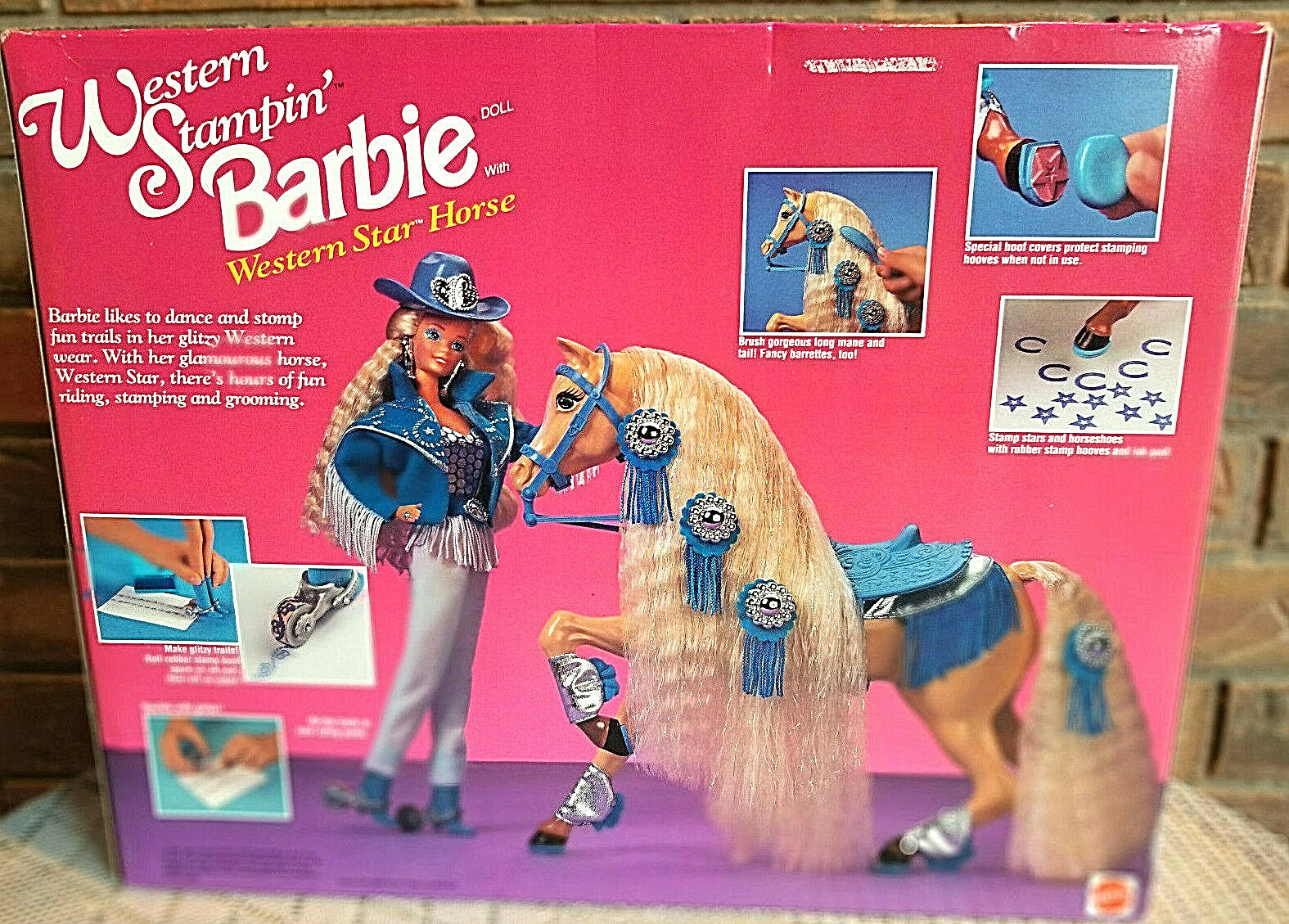 barbie western star horse