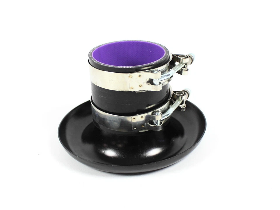 Ansaugtrichter SET 76mm Alu Short Ram Ansaugung für Turbolader Bremsenbelüftung - Bild 3 von 4