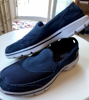 navy blue go walk skechers