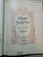 Chopin - Sammtliche Pianoforte-Werke Sonaten harcover book sheet music