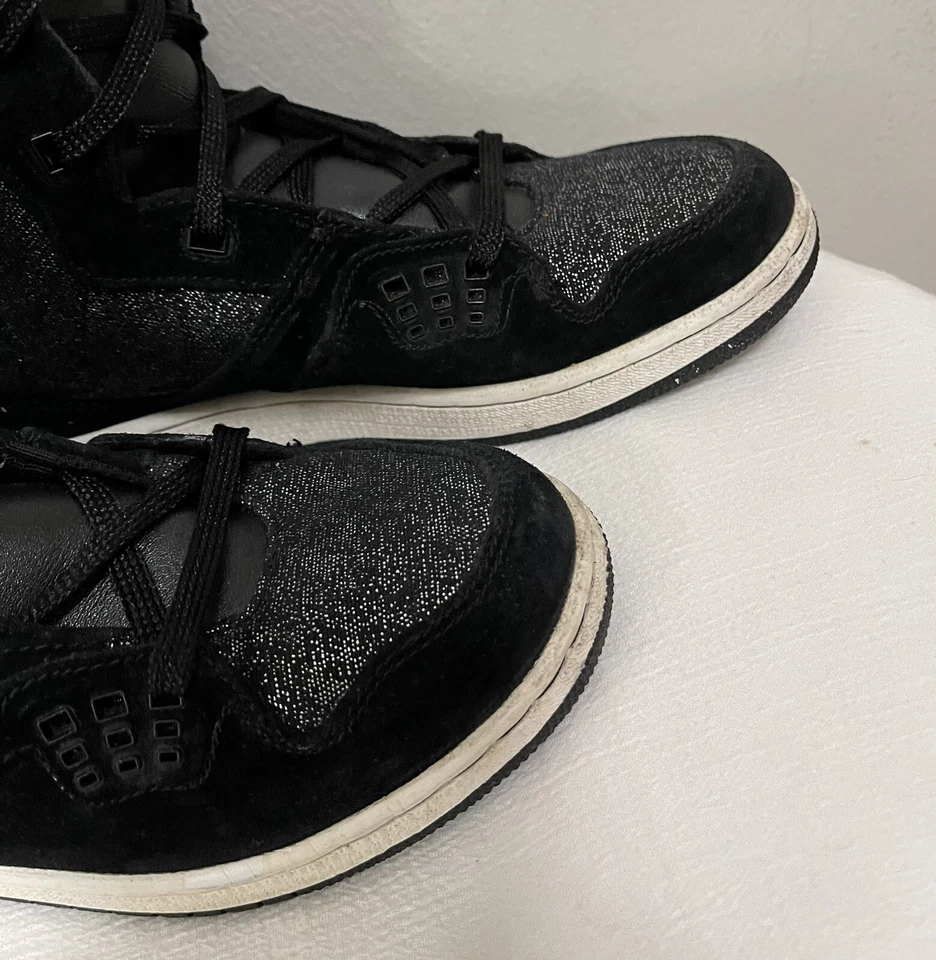 De Colección Niña’s Nike Jordan Flight 23 Negro 6” Bota Tenis Juveniles Talla 7 Mujer’s 8.5 Foto 4 de 4