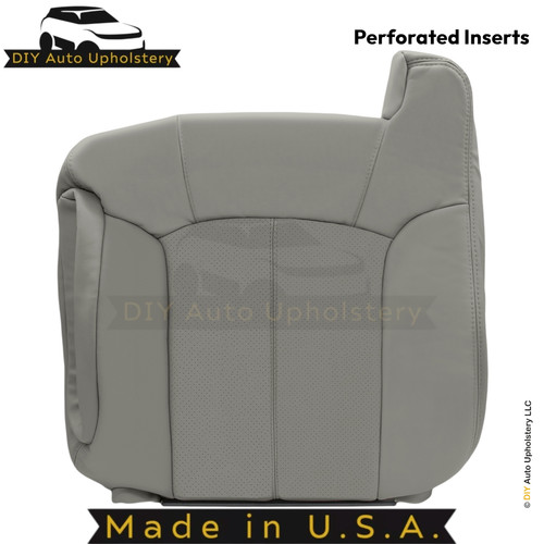 2002 Fits Cadillac Escalade Leatherette Front Replacement Covers Pewter Gray - Picture 30 of 74
