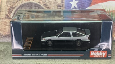 HOBBY JAPAN TOYOTA COROLLA LEVIN AE86 3 DOOR [SILVER-BLACK] USA STOCK!!!