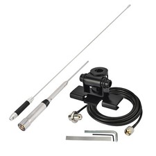 Antenna autoradio CB dual band VHF UHF per Cobra ICOM Midland Yaesu TYT