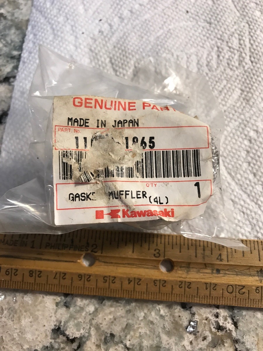 連絡用　23-2P Kawasaki OEM #11009-1865 Muffler Connecting Gasket EN EX KSV KVF