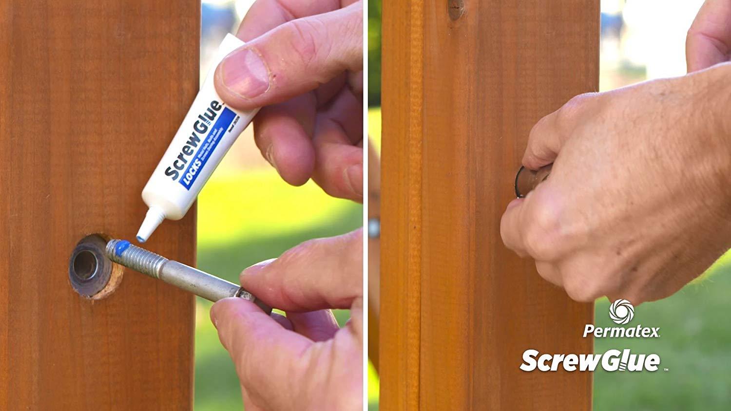 Permatex 28206 Screw Glue Locks, 0.18 fl. oz, 1 Pack (6 ml