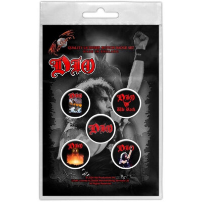 DIO - We Rock Button Badge Set  NEU & OFFICIAL!