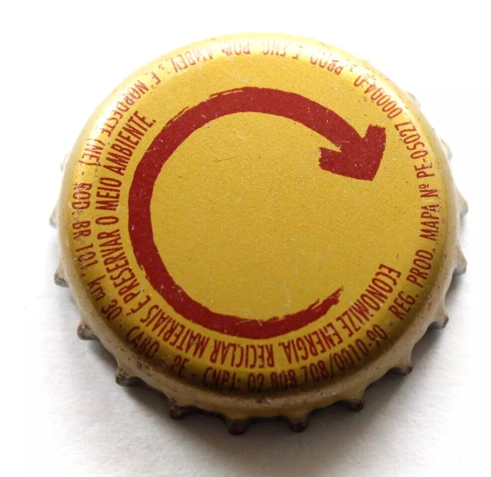 Brazil Arrow - Beer Bottle Cap Kronkorken Chapas Tapon