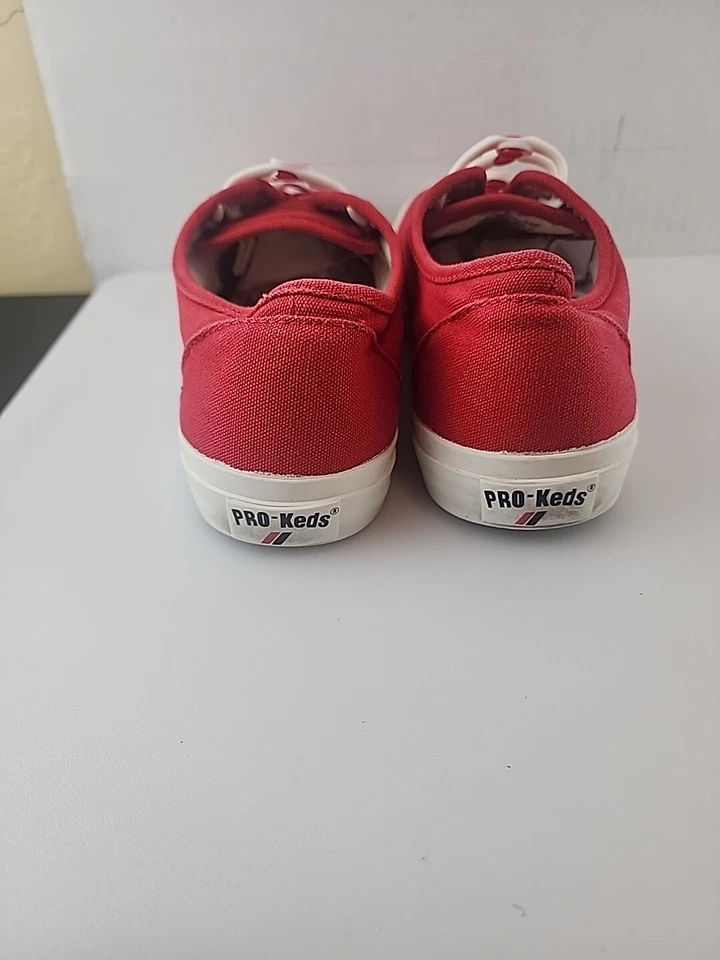 Zapatos de lona Pro Keds Royal Lo rojos para mujer talla 8 preppy informales Foto 4 de 4
