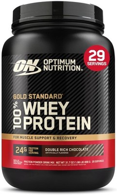 Optimum Nutrition Gold Standard 100% Whey, Double Rich Chocolate 2 lbs 2-pack