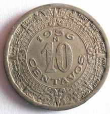 1936 MEXICO 10 CENTAVOS - Excellent Coin - FREE SHIP - Mexico Bin #1000
