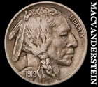 1919 Buffalo Nickel - Scarce  Extra Fine  Better Date  No Reserve  #K113