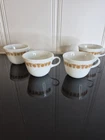 Lot of 4 Vintage Pyrex Corning Ware Corelle Butterfly Gold Tea/Coffee Cups