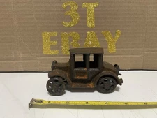 Vintage Cast Iron Ford Model T Toy Car Collectible As Is Rusty Rare! 1920s 30s