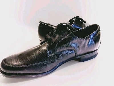 NOS Nunn Bush Pli Flex Scotch Grain Leather Split Toe Oxfords 9.5E