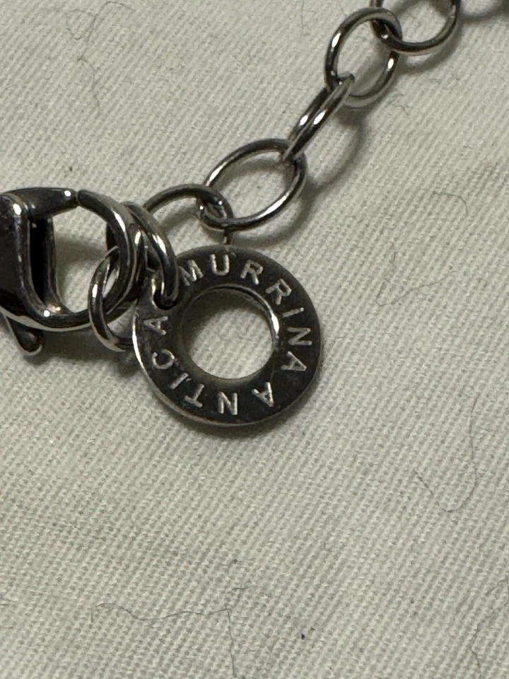 Collar de cuentas de corazón de vidrio Antica Martina de 16 pulgadas Foto 3 de 3