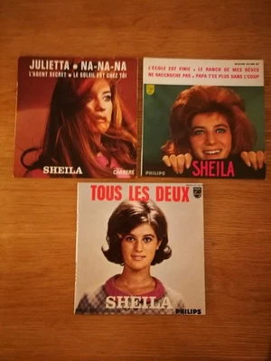 Lot Vinyle 3 Ep 45 Tours Sheila Années 60 Tbe - Photo 1/4