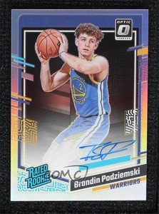 2023 Donruss Optic Rated Signatures Holo Prizm Brandin Podziemski Rookie Auto RC