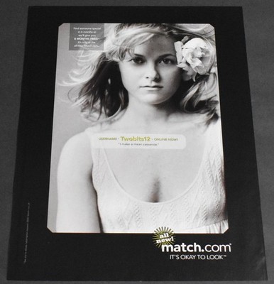 2007 Print Ad Sexy Fashion Blonde Lady Match.com Twobits12 Beauty Art Style Her