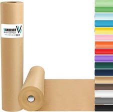 Brown Wrapping Paper Roll, Craft Kraft Packing Paper 17.5"X 1200" 100' for Birt