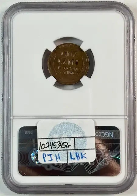 1924 D Small Cents Lincoln Wheat Penny NGC AU-55 BN Brown - Image 2 of 2