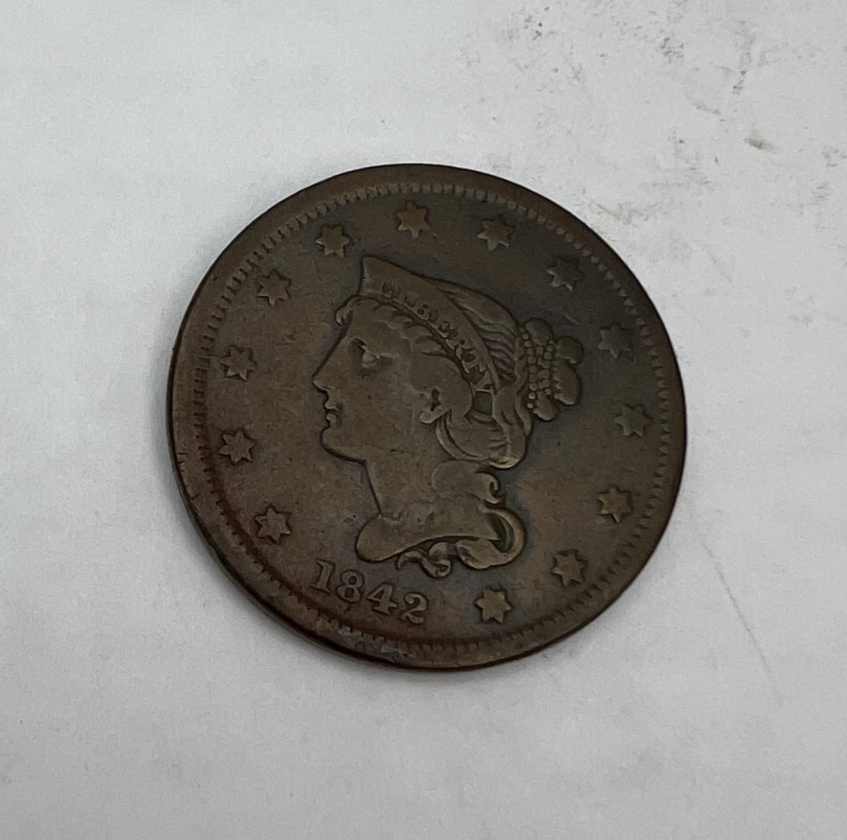 1842 Year Braided Hair Large Cents (1839-1857) for sale | eBay