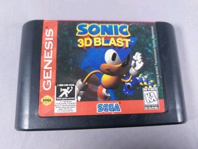 Sonic 3D Blast Cartridge for Sega Genesis 1996, Tested Working, Cartridge Only
