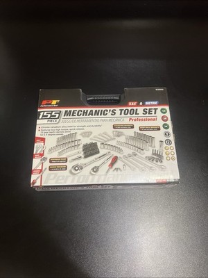 Performance Tool W30502 155-Piece SAE & Metric Mechanic's Tool Set BRAND NEW
