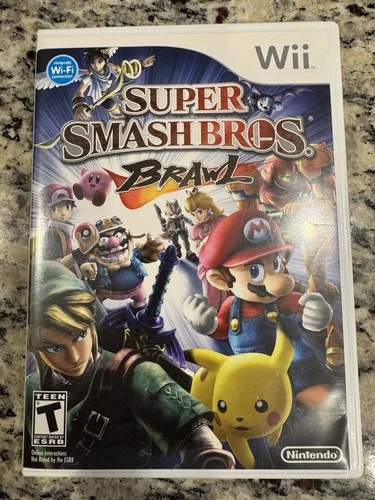 New ListingSuper Smash Bros. Brawl Nintendo Wii Manual Included Multiplayer Snake Sonic