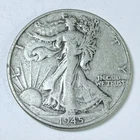 1945 Walking Liberty Half Dollar 90% Silver Circulated Coin #5120
