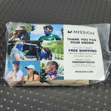 Mission Cooling Neck Gaiter Mens One Size Beige Multifunctional Face Cover