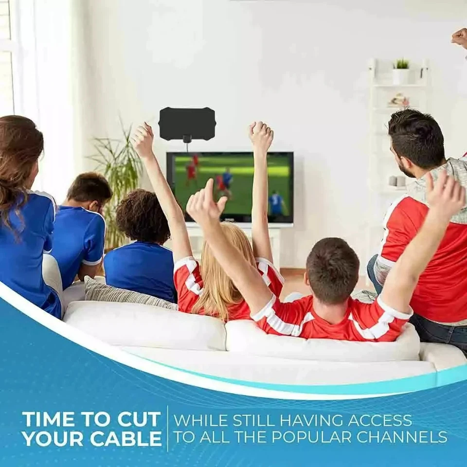 5600 Miles Digital TV Antenna Indoor HDTV Amplified Signal Booster 4K HD 1080P. - Image 3 of 4