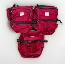 Vintage Lone Peak Packs Touring Commuter Cycling Canvas PANNIERS Front/Rear Bags