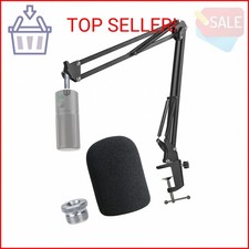 Razer Seiren X Boom Arm with Pop Filter - Mic Stand with Foam Cover Windscreen f
