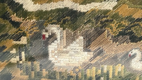 antique needlepoint sampler framed - Picture 4 of 6