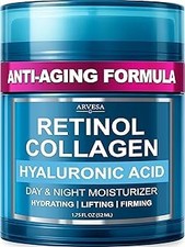 Retinol Cream for Face - Anti-Aging Moisturizer Wrinkle Cream with Collagen & Hy