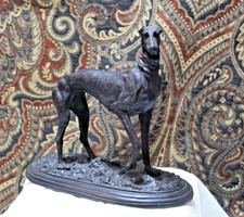 Signed "Mene" Greyhound Sculpture Bronze