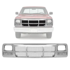 Chrome Front Grille W/Headlight Bezel & Signal LIght For Dodge D150 W250 1992 93