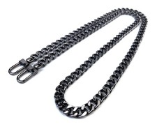 40 Inch Metal Gunmetal Black Purse Chain Purse Strap Shoulder Crossbody Link ...