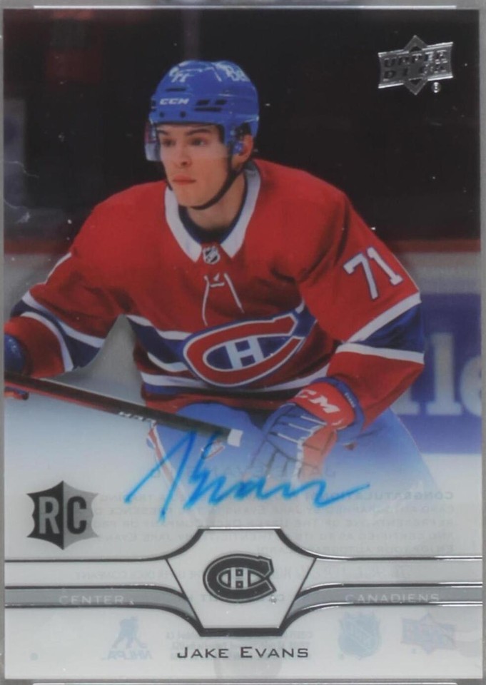 2020-21 Upper Deck Clear Cut - Jake Evans #CC-JE - 1 of 1