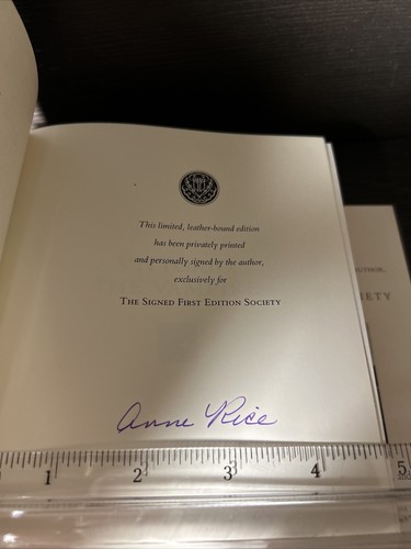 Franklin Library: Signed First Edition - Anne Rice Vittorio The Vampire / KAX - Picture 13 of 16