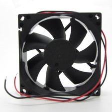 80mm DC12V Cooling Fan Machine Electrical Cabinet Exhaust 2 Wire 8025 80 80 25mm