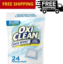 OxiClean White Revive Laundry Whitener & Stain Remover Power Paks, 24 Count