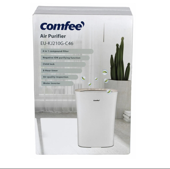 Comfee' Air Purifier With True HEPA Filter & Negative Ion Purifying Function