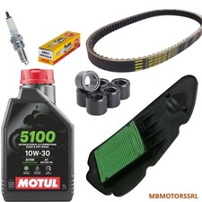 KIT TAGLIANDO HONDA SH 150 2013 2014 2015 2016 MOTUL 5100 10W30 CINGHIA FILTRI
