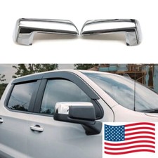 Replacement Side Mirror Cover Cap Chrome For Chevy Silverado 2019-2026 Sierra