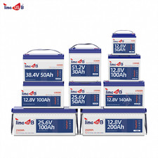 12V/24V 50Ah 100Ah 200Ah Lithium Battery DeepCycle LiFePO4 fr Solar Off-grid LOT