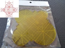 Quilting Template Ruler 5mm Half-circles Clamshells Long Arm,High Shank Machines