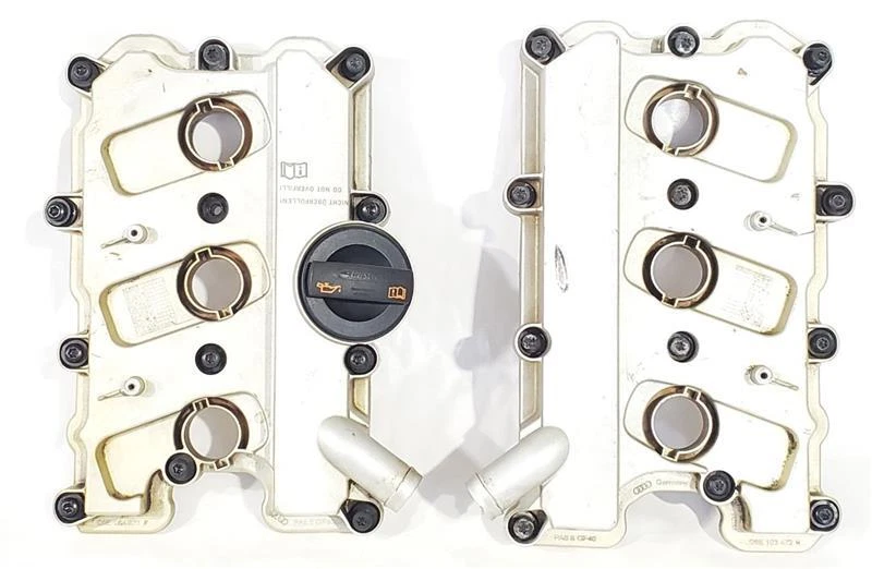 Audi Q5 2011 par de cubiertas de válvula de motor OEM 3,2 L Foto 2 de 4